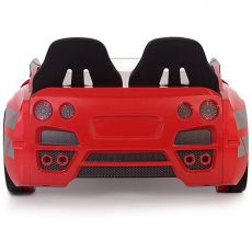 Дитяче ліжко машина GTR Red 190х90 см з підсвіткою, музикою, шкіряний салон, пультом
